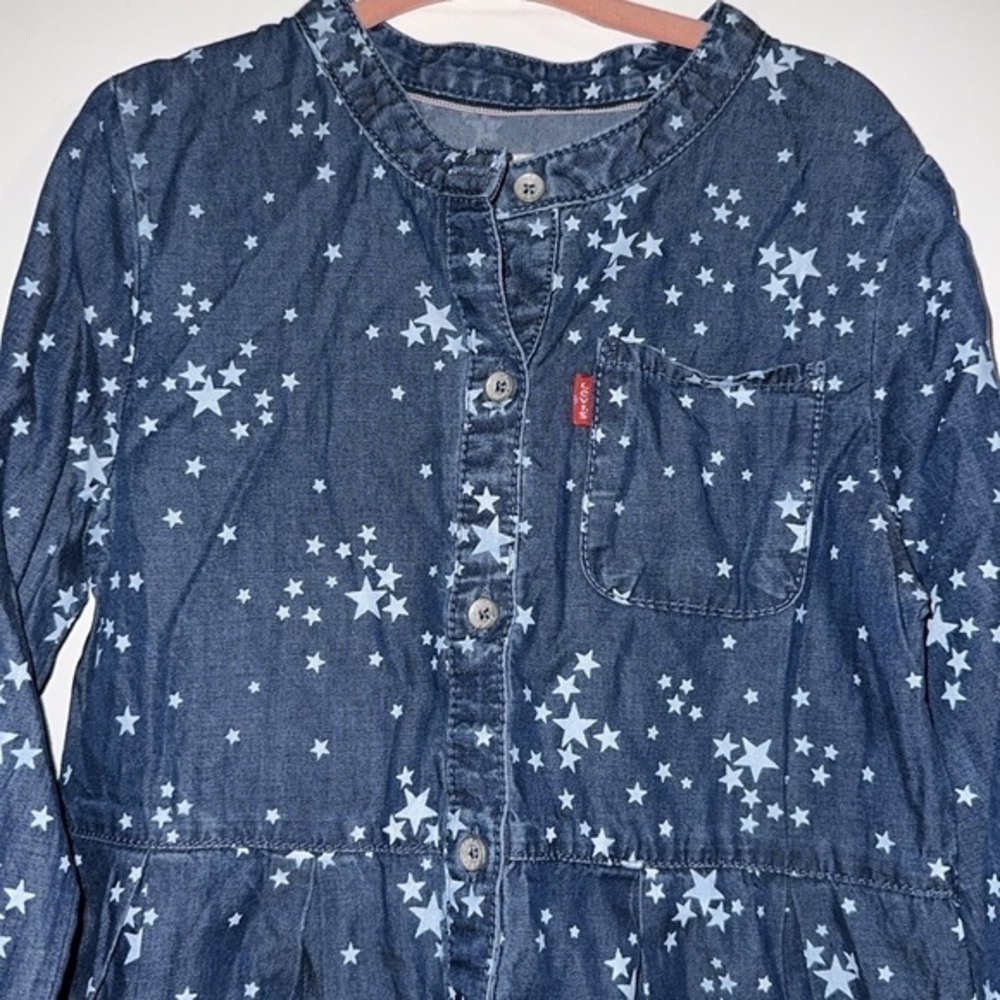 Levi’s chambray star button up dress